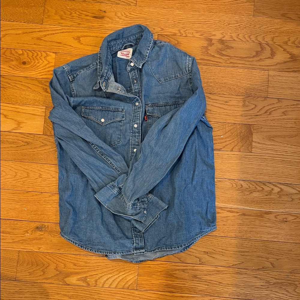Levis Medium adult Denim Long Sleeve Shirt